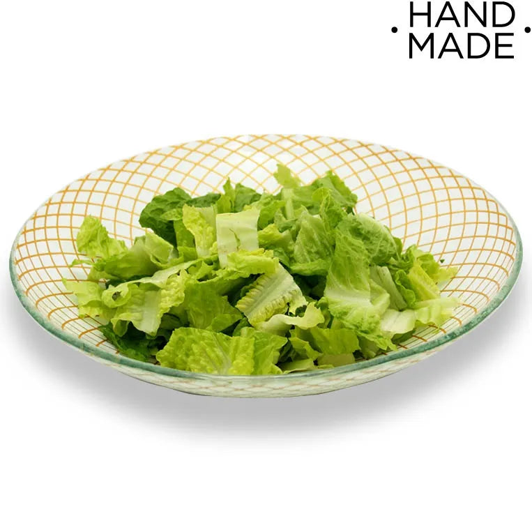 Kalderon Luxury 14-Inch Bowl Gold/White