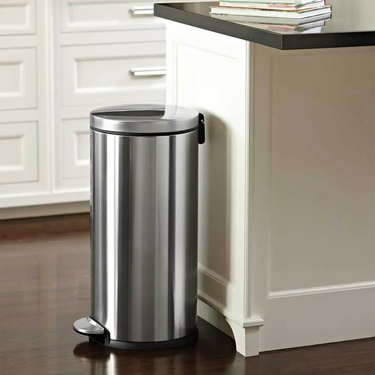 Simplehuman 30L Round Step Garbage Can