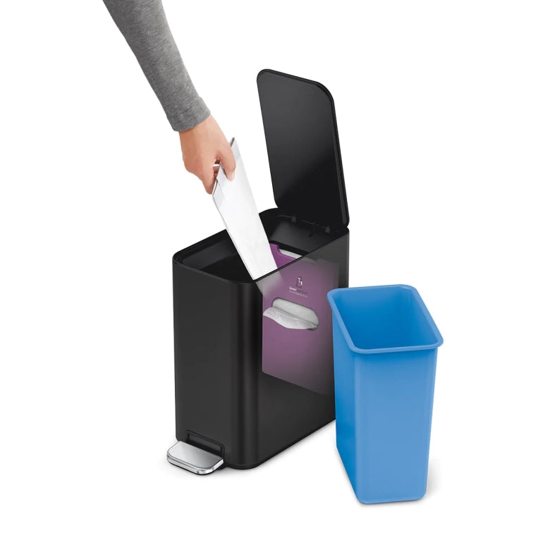 Simplehuman 5L Narrow Rectangular Step Garbage Can