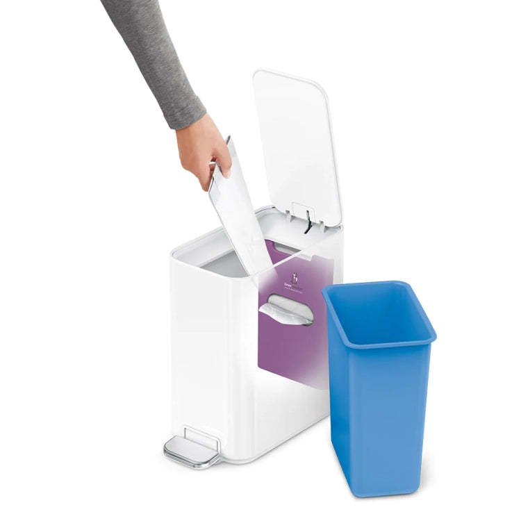 Simplehuman 5L Narrow Rectangular Step Garbage Can