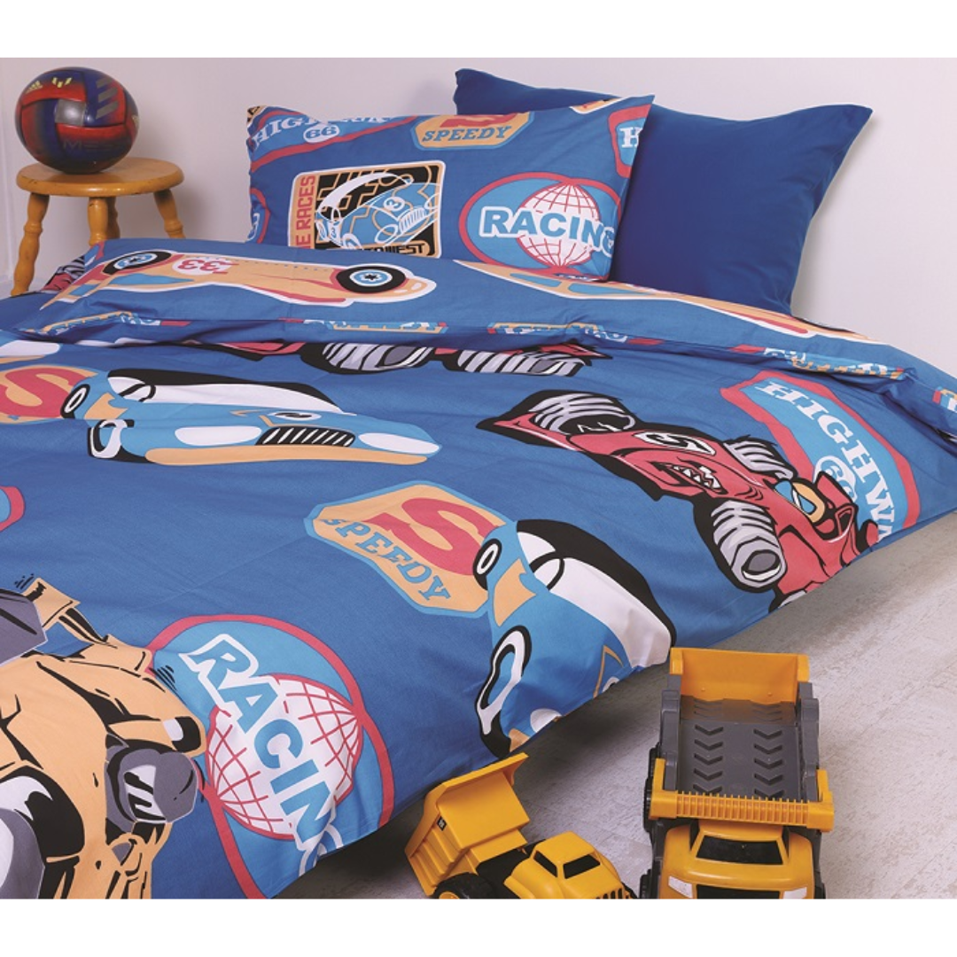 Cotton Bedding Set - Cars