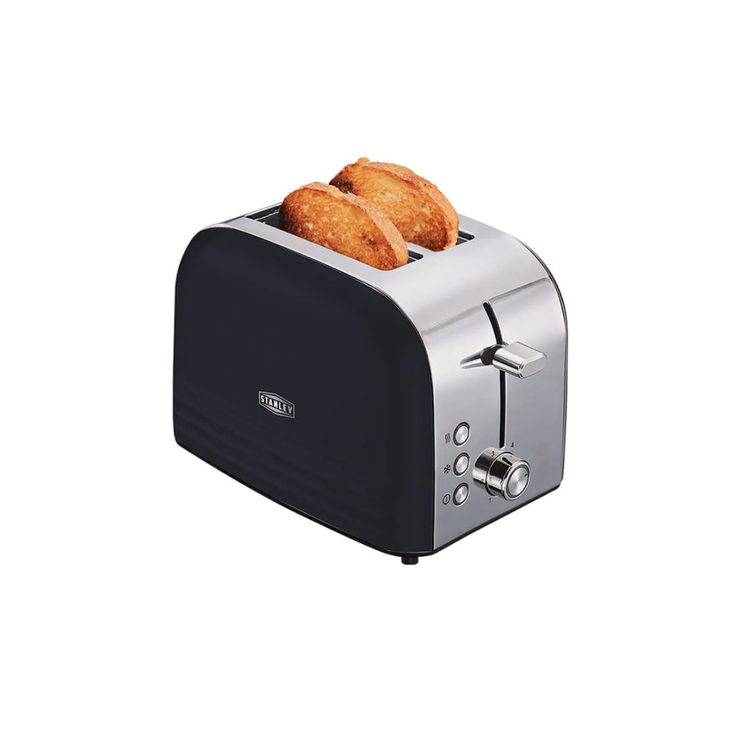 2-Slice Black & Silver Toaster