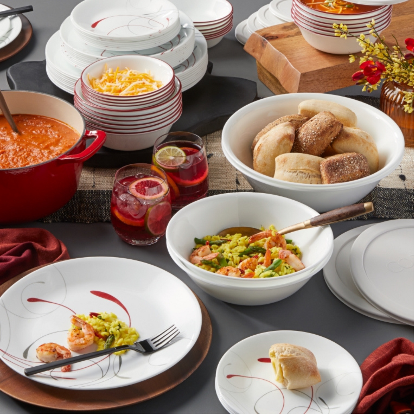 Corelle® - Splendor Round 18 Pc Dinnerware Set