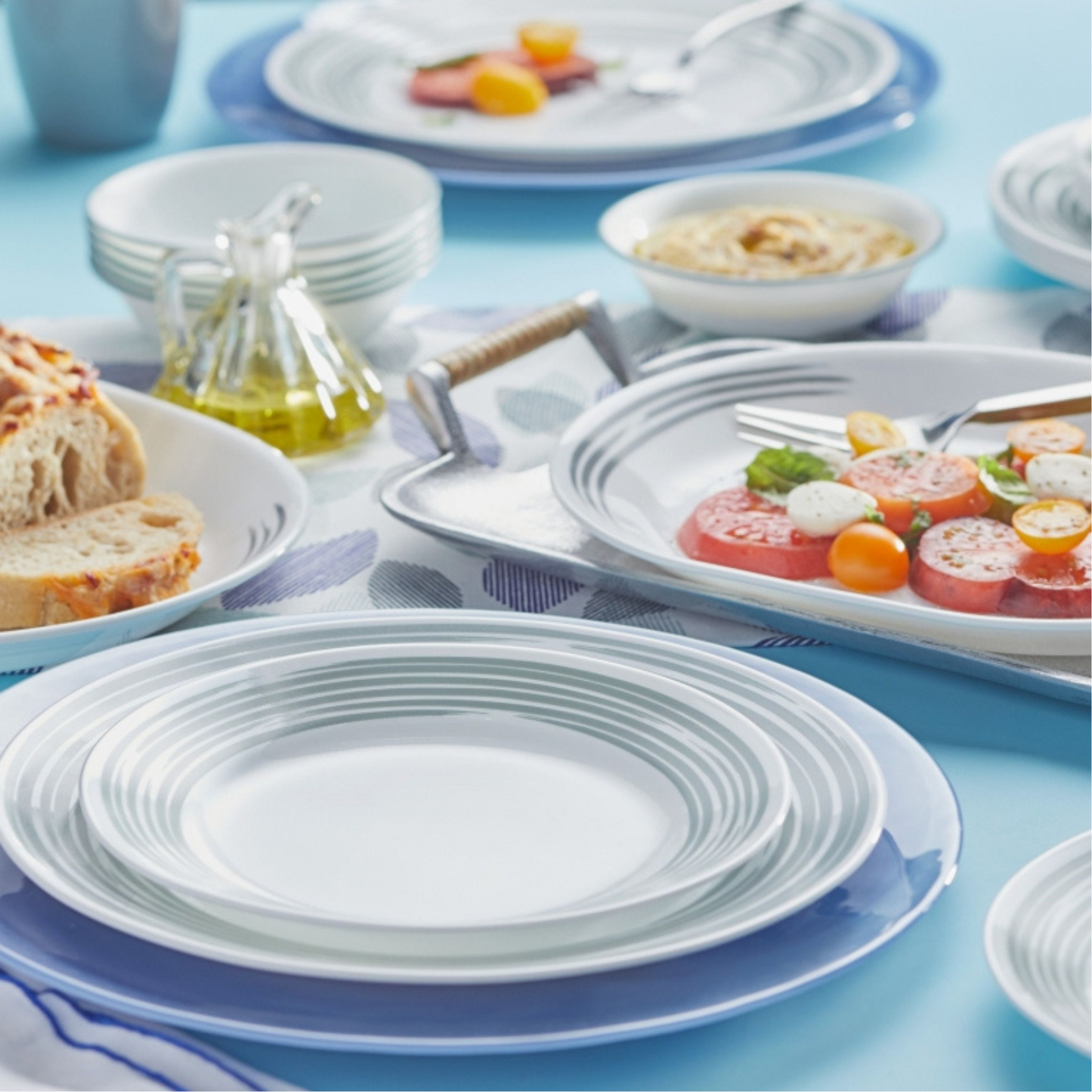 Corelle® - Brushed Silver 18 Pc Dinnerware Set