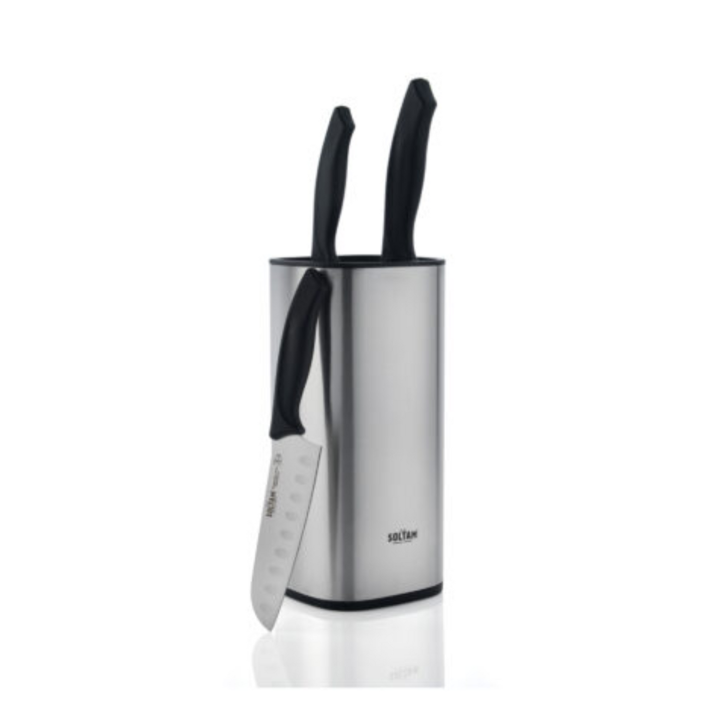 Soltam 4-Piece Stainless Steel Knife Block Set