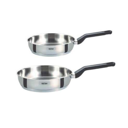 Soltam Alon 2-Piece Stainless Steel Frying Pan Set