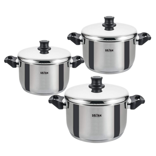 Soltam Alon 6-Piece Stainless Steel Cookware Set