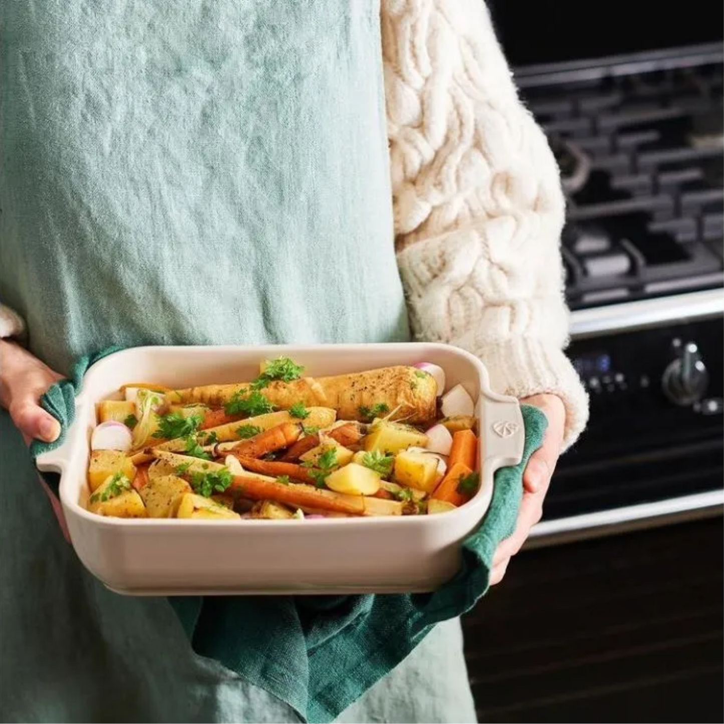 Peugeot Premium Stone Rectangular Baking Dish 32cm