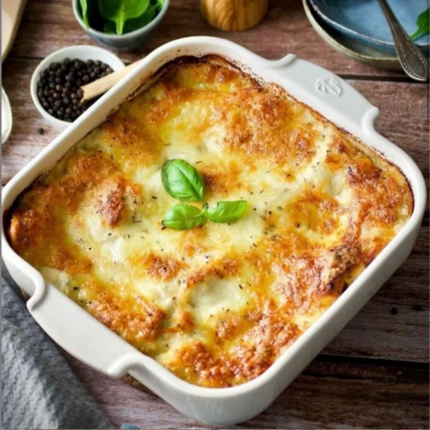 Peugeot Premium Stone Square Baking Dish 36cm