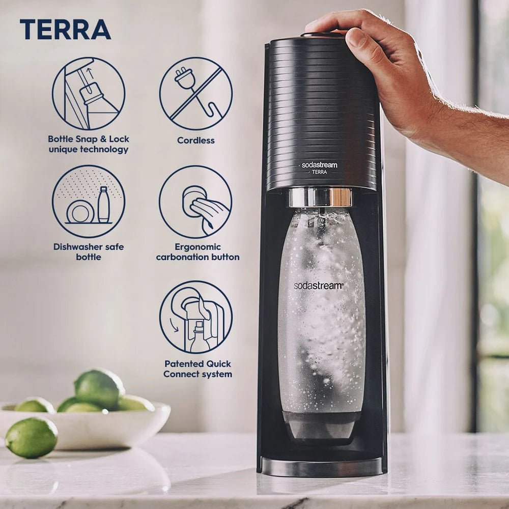 SodaStream - Terra® - At-Home Seltzer/Soda Maker