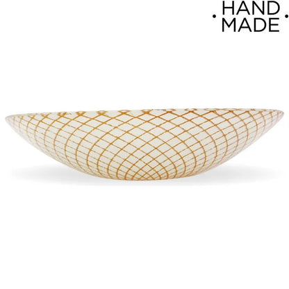 Kalderon Luxury 14-Inch Bowl Gold/White
