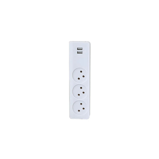 3 Plug Power Strip with USB Port