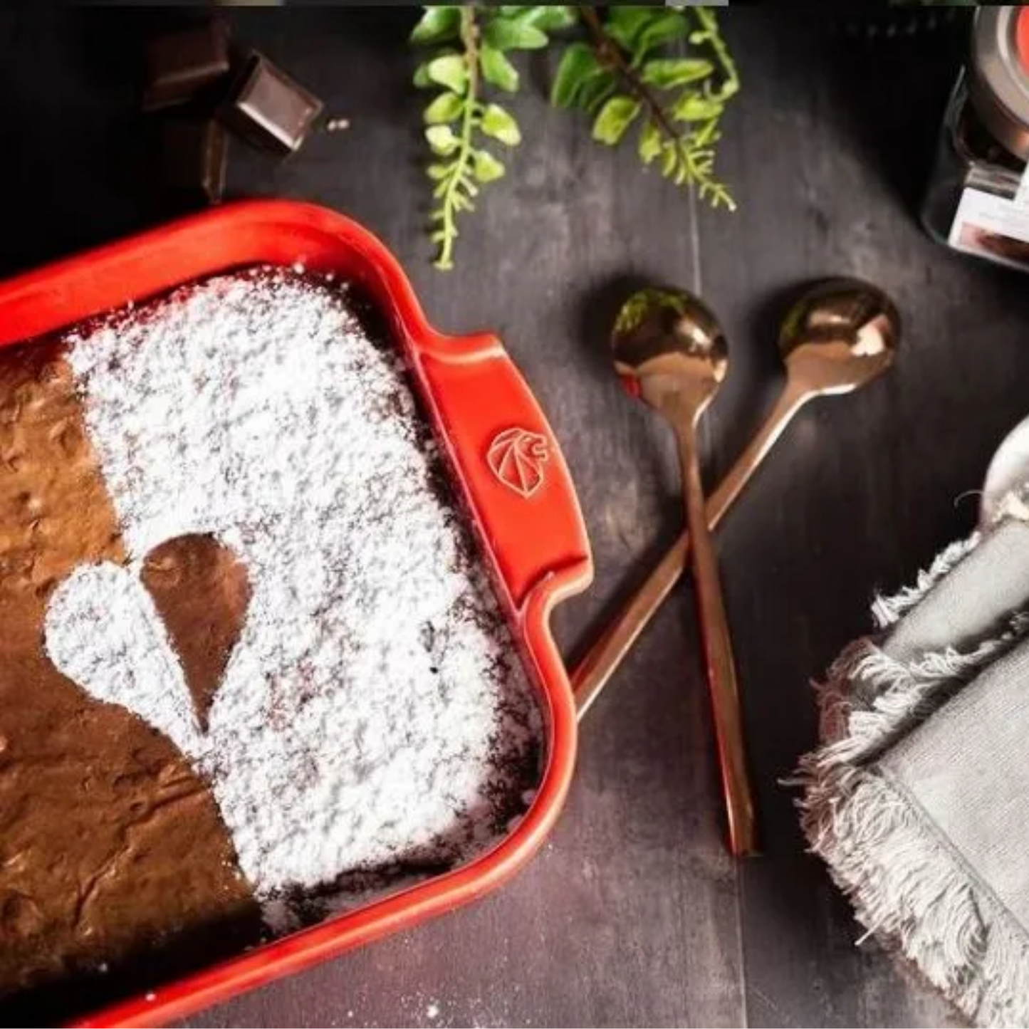 Peugeot Premium Red Square Baking Dish 36cm