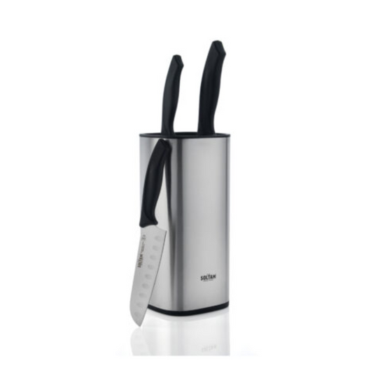 Soltam 4-Piece Stainless Steel Knife Block Set
