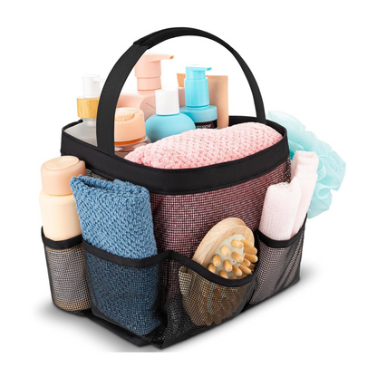 Mesh 9-Pocket Shower Caddy Tote