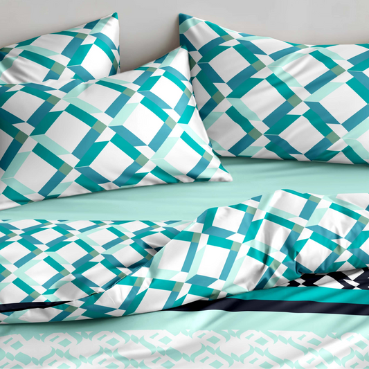 Premium Cotton Bedding Set - Emerald