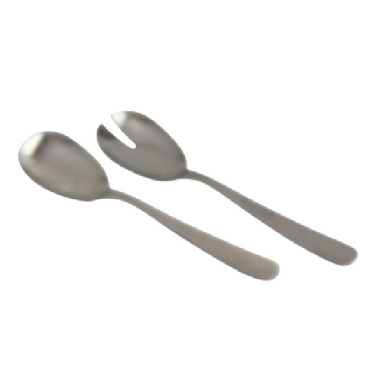 Salvinelli ICE Matte Stainless Steel Salad Servers