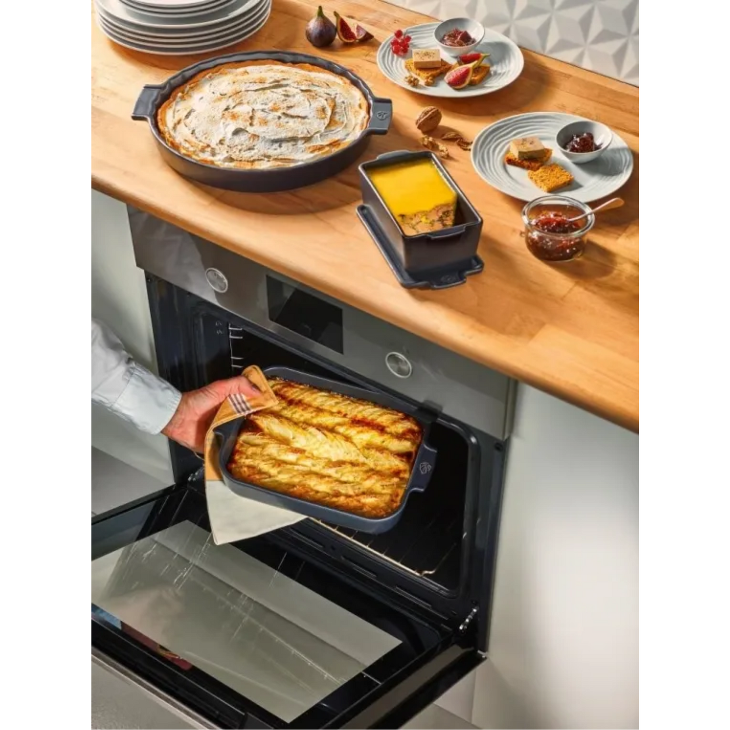Peugeot Premium Graphite Rectangular Baking Dish 40cm